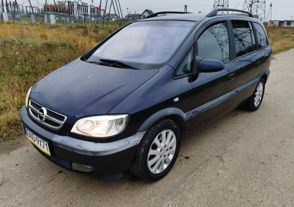 Opel Zafira cena 4500 przebieg: 212300, rok produkcji 2003 z Starogard Gdański małe 106